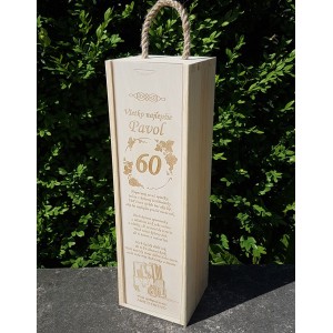 Holzverpackung für Wein