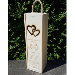 Holzverpackung für 1 Flasche